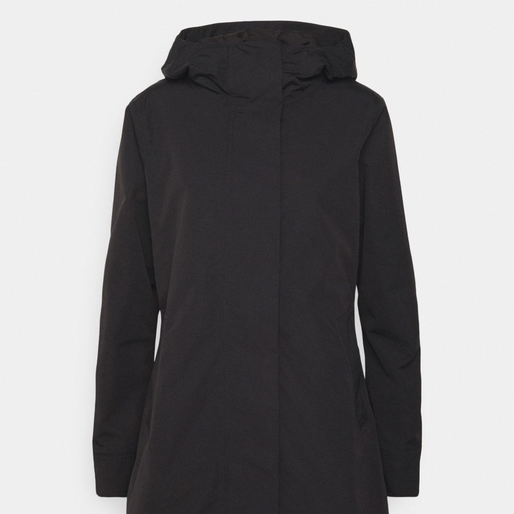 New Athleta Forecast Rain Shell Jacket Coat Black Large NWT - Picture 5 of 6